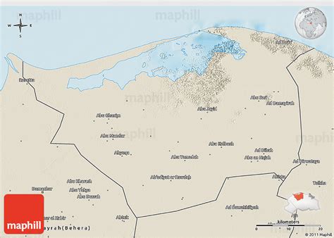 Egypt Map Kafr El Sheikh