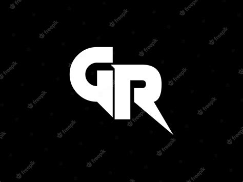 Premium Vector | Gr logo design