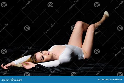 Feeling Sexy Woman Erotic Lingerie Sensual Girl Wear Bodysuit Beauty