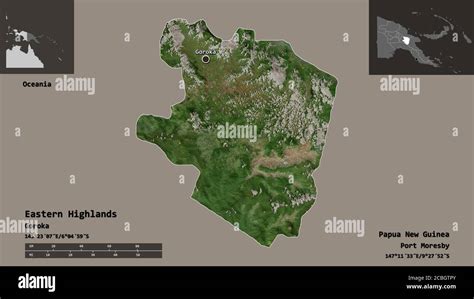 Shape Of Eastern Highlands Province Of Papua New Guinea And Its