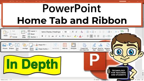 The Powerpoint Home Tab And Ribbon In Depth Youtube