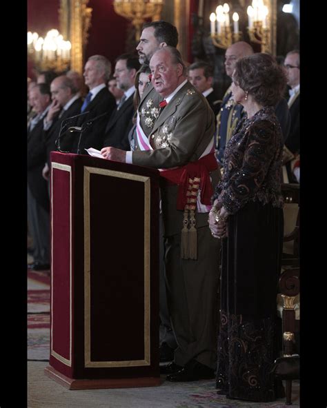 Photo Juan Carlos Ier D Espagne Lors De Son Discours En Salle Du