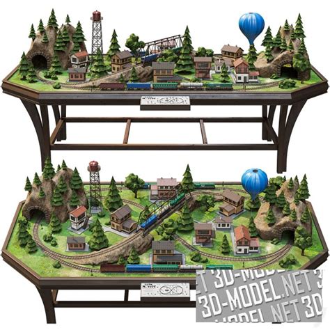 3D модель – Макет железной дороги