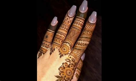 15 Latest Royal Finger Mehndi Design M Womenstyle