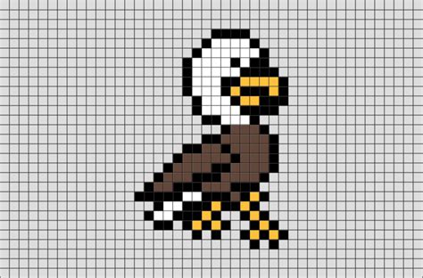 Minecraft Pixel Art Eagle