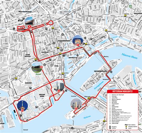 Rotterdam Tourist Map