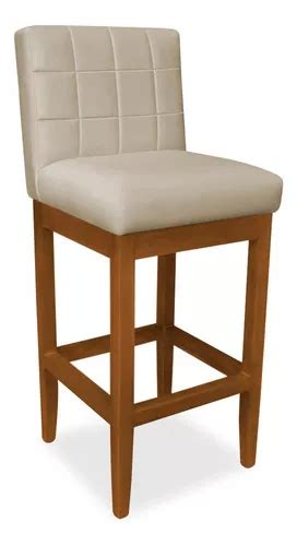 Base De Taburete Alto Sueli Tapizada En Madera Maciza Gamuza Color Nude MercadoLibre