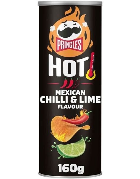 Pringles Hot Mexican Chili Lime 160 Gram Hot Se Alle Vores Slik Slik Og Chokolade SLIK
