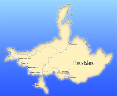 Information About 9 Beaches Bays Located On Poros Island