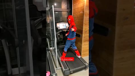 Spiderman On The Treadmill Fail Shorts YouTube