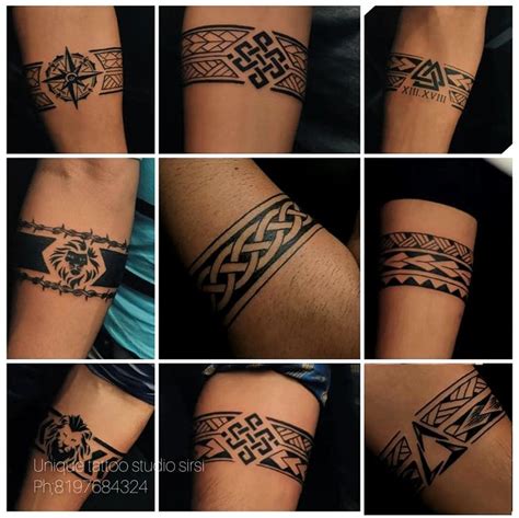 Many Different Images Of Tattoos On The Arm And Leg All In Black And White