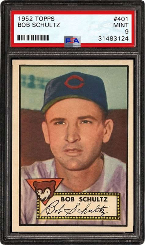 1952 Topps Bob Schultz Psa Cardfacts®