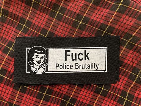 Fuck Police Brutality Cloth Patch Cp