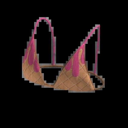 Summer Ice Cream Strawberry Bikini Top Roblox Item Rolimon S