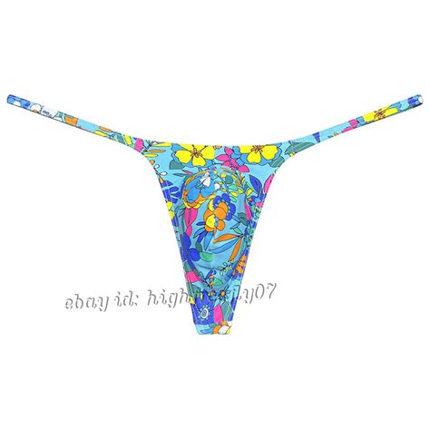 Men Slim Pouch Thong Underwear Strap Bikini Underpants Minimum Coverage G String Ebay