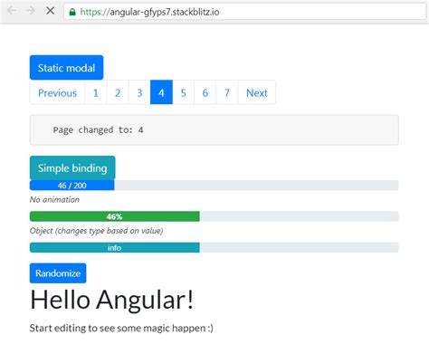 Working With Ngx Bootstrap Modals Pagination Popover And Progress