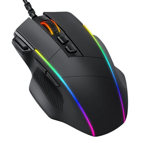Souris Gamer Rgb Filaire Dacoity Souris Gaming Droitier Pour Pc 8 Boutons Programmables