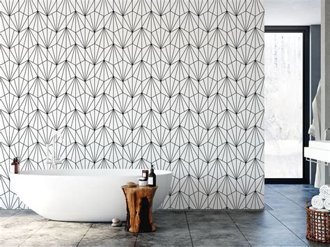 Art Deco Wallpaper Geometric Wallpaper. Removable Wallpaper. Modern ...