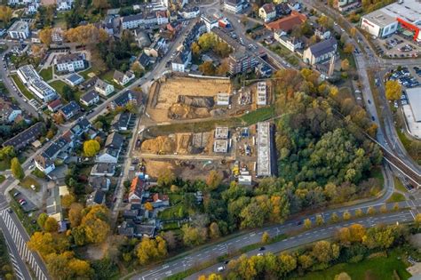 M Lheim An Der Ruhr Von Oben Neubau Wohngebiet Einer Reihenhaus