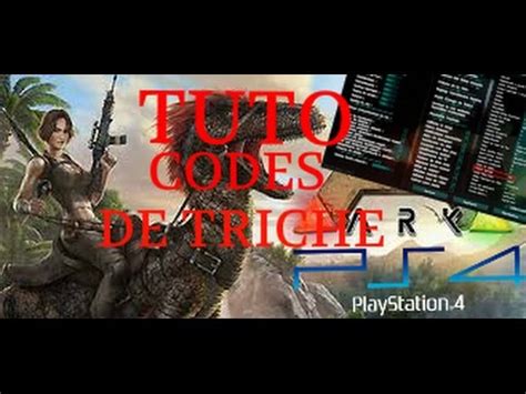 TUTO TOUS LES CODES DE TRICHE SUR ARK PS4 CODES DANS LA DESCRIPTION