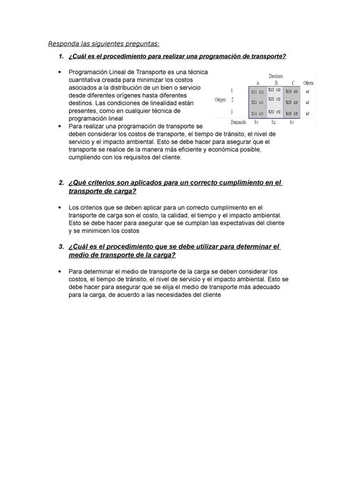 Foro 2 espero te ayude Responda las siguientes preguntas 1 Cuál