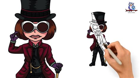 How To Draw Willy Wonka Art Tutorial Youtube