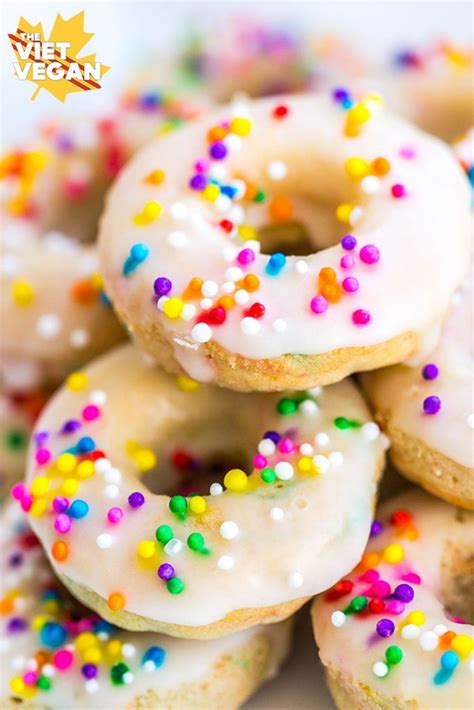 Vegan Funfetti Donuts The Viet Vegan