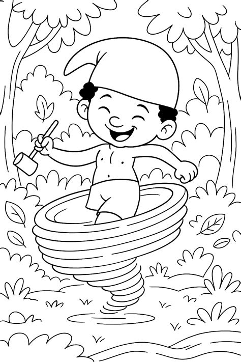 Saci Perere Desenho Colorir - 9