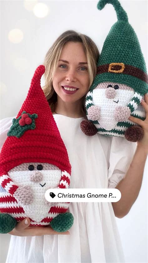 Gnome Crochet Pattern Christmas Gnome Pattern Amigurumi Etsy