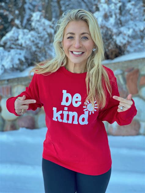 Be Kind Red Sweatshirt Sunshine Sisters