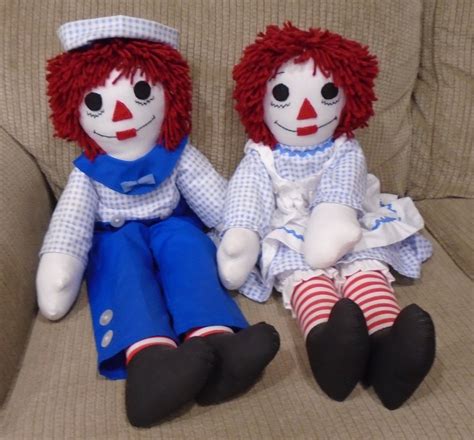 Vintage Raggedy Ann And Andy Doll Set Etsy