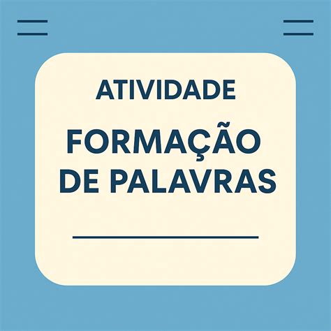 Elementos Estruturais E Processos De Formação De Palavras