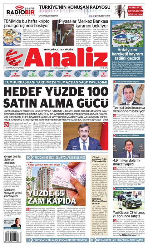 Analiz Gazetesi Analiz Manşet Oku Haberler 24 Haziran 2024