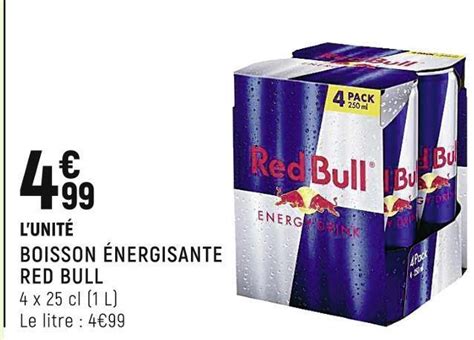 Promo Red bull boisson énergisante chez Spar