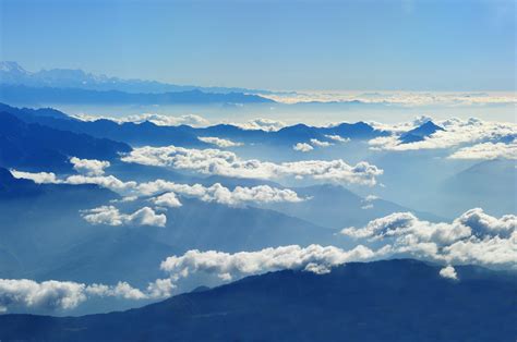 scenic view  clouds  mountains  blue sky  stock photo
