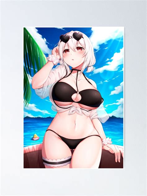 Lewd Sirius Bikini Boobs Tits Ass Panties Thighs Azur Lane AL Sexy Anime Hentai Girl 15