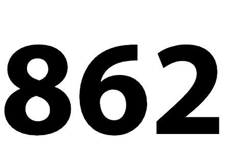 Zahl 862