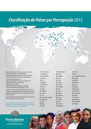 Classifica O De Pa Ses Por Persegui O Pdf