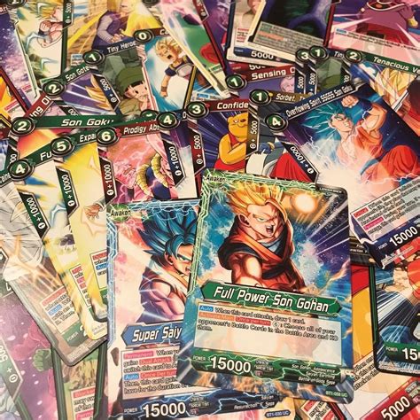 Dragon Ball Super Tcg Cartas Aleatorias De Cada Serie Cartas En Cada