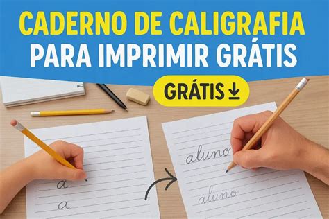 Caderno De Caligrafia Grande