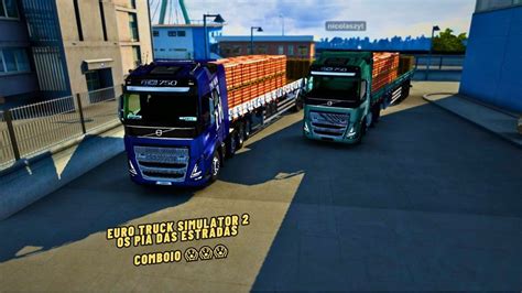 Live On Jogando Euro Truck Simulator Comboio Dos Br Brasil