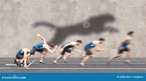 fast racing start stock image image  hunting male