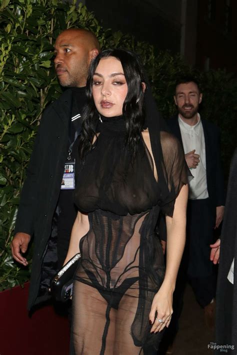 Charli XCX Flashes Her Nude Tits As She Attends The BRIT Awards Party