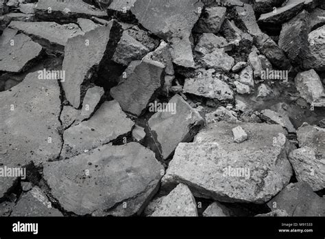 Broken concrete texture background Stock Photo - Alamy