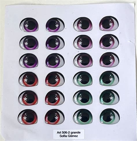 Resin Eyes Multicolor With A Star Inside For Craft Doll Set Of 12