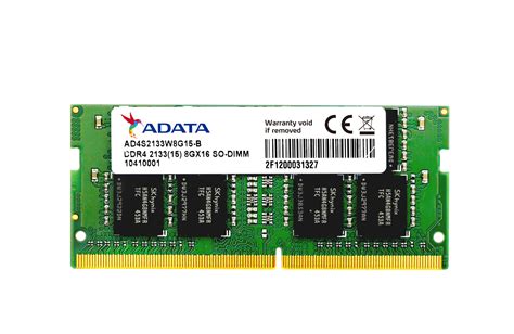 ADATA Reveals DDR4 2133 SO-DIMM Memory