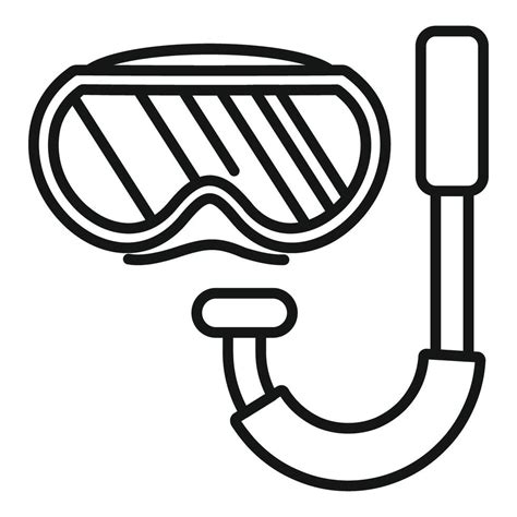 Diving Mask With Snorkel Illustration Vector Art At Vecteezy