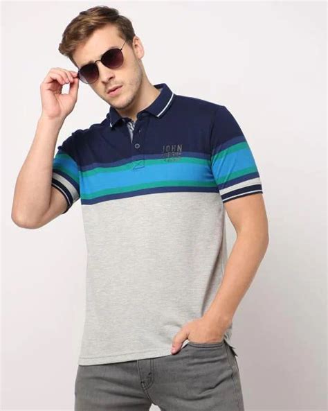 Buy Colourblock Slim Fit Polo T Shirt Online At Best Prices In India