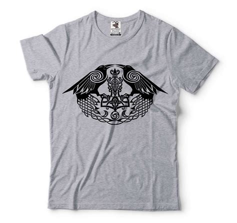 Raven T Shirt Viking Ravens Tshirt Norse Nordic Mythology T Shirt