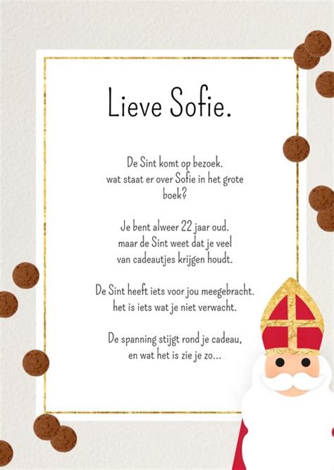 Greetz Sinterklaaskaart Met Naam En Gedicht Greetz